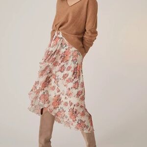 Anthropologie Let Me Be Ruffled Midi Skirt (Large)